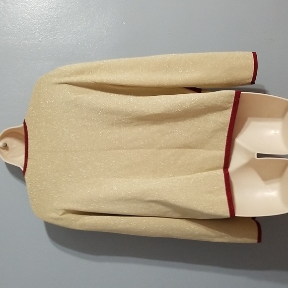 Alfred dunner XL gold &burgundy embroidered floral with gold sparkle and beading - Picture 11 of 17